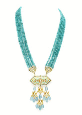 Shifa Teal Lac Beaded Set - The Pashm